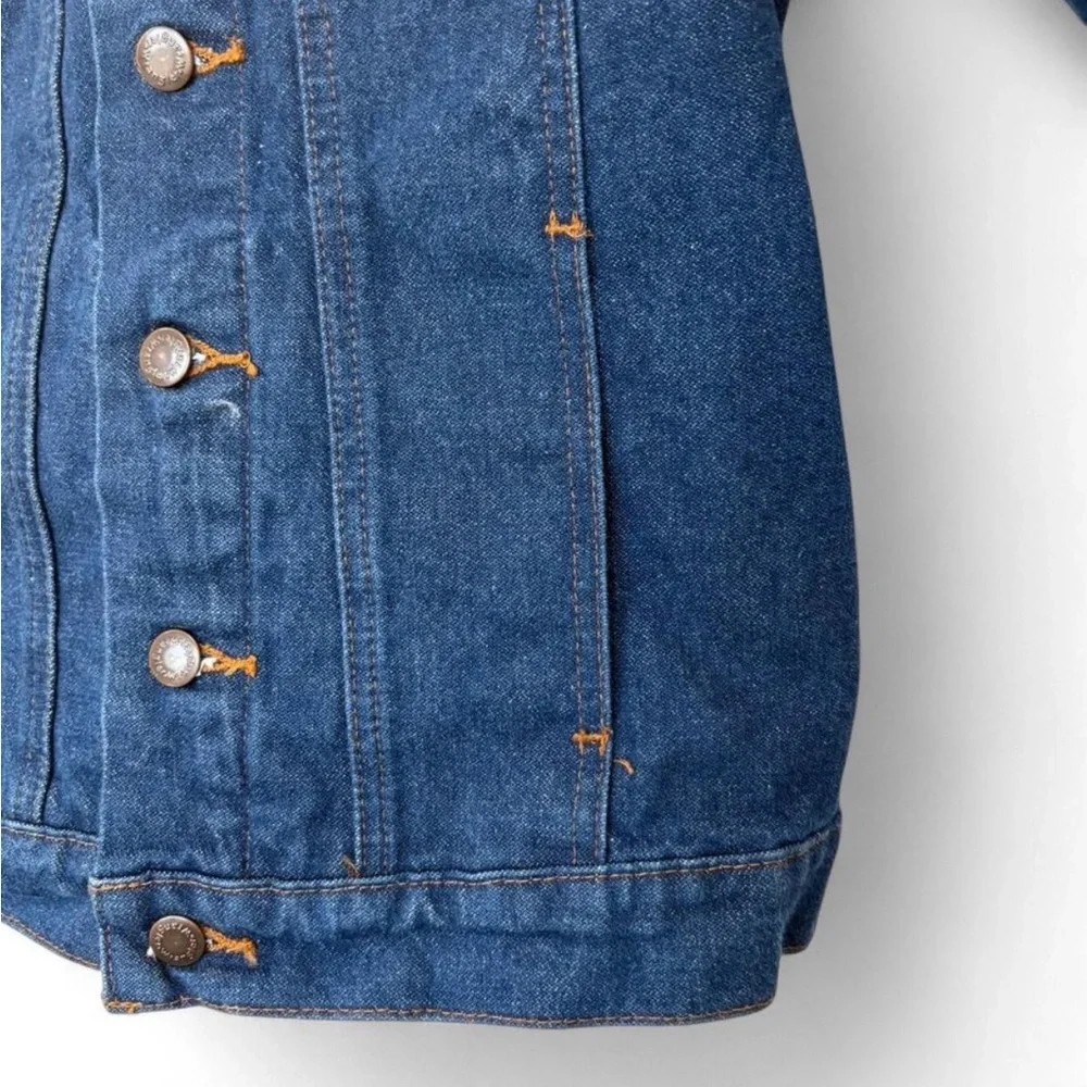 Boys Wrangler Cowboy Cut Unlined Denim Jacket Large Western Ranch Outerwear‎